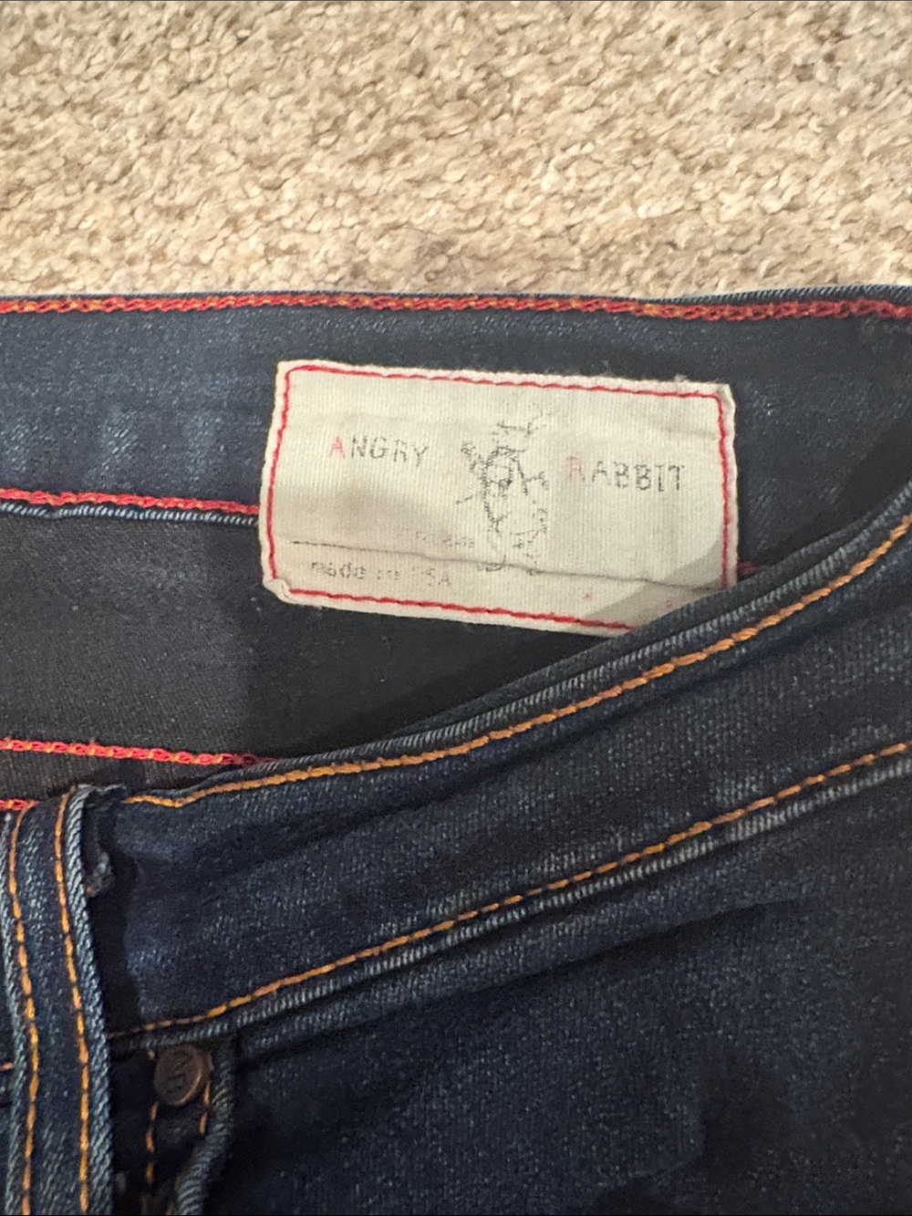 Angry Rabbit Dark Blue Skinny Jeans - Picture 3 of 5